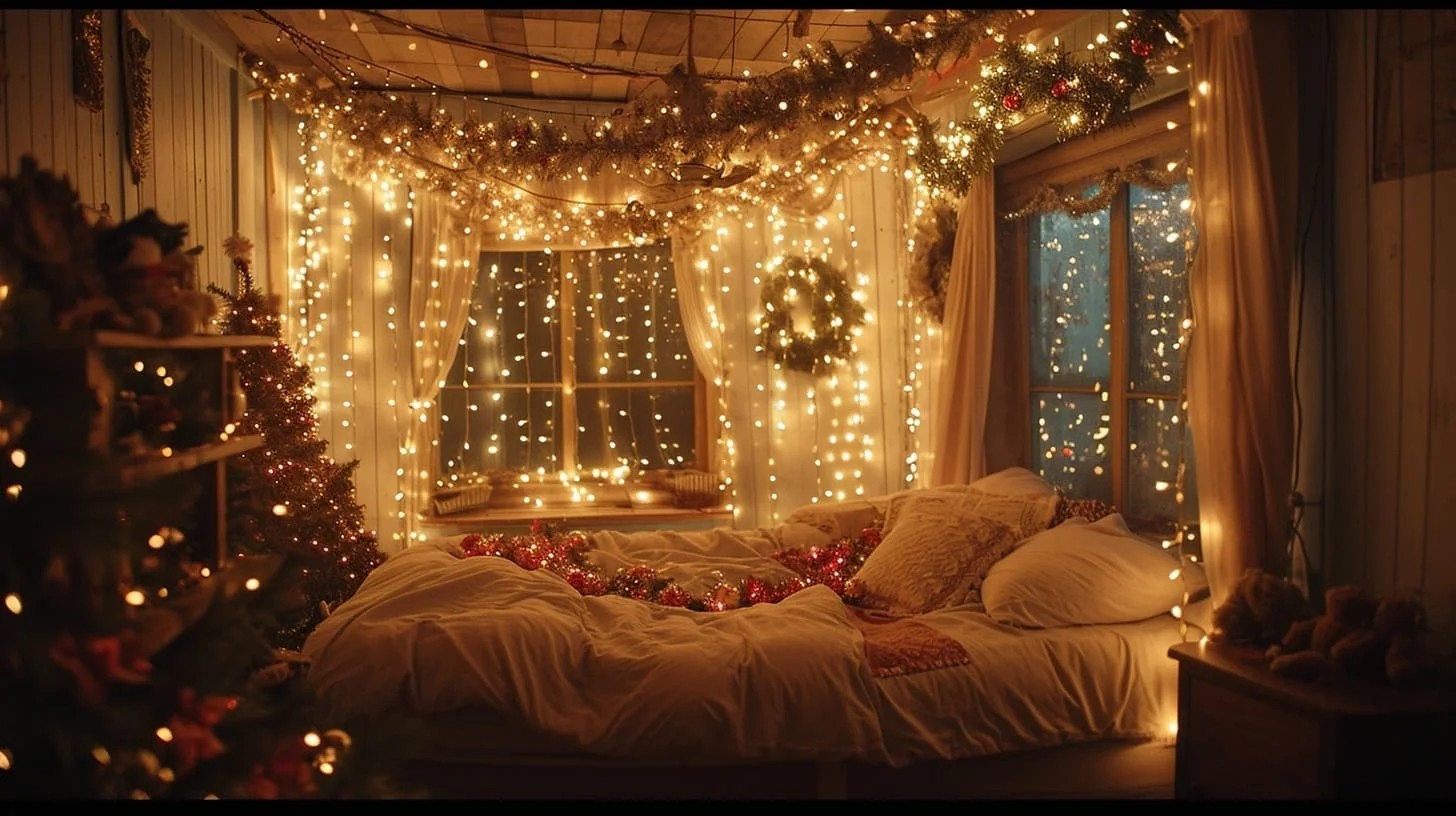 Wrap Lights Around Pillows