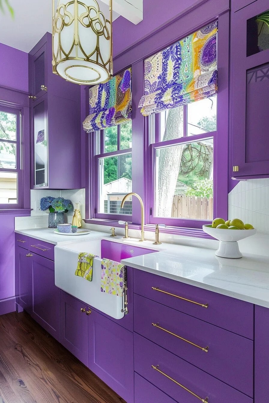 Purple Sink Accents