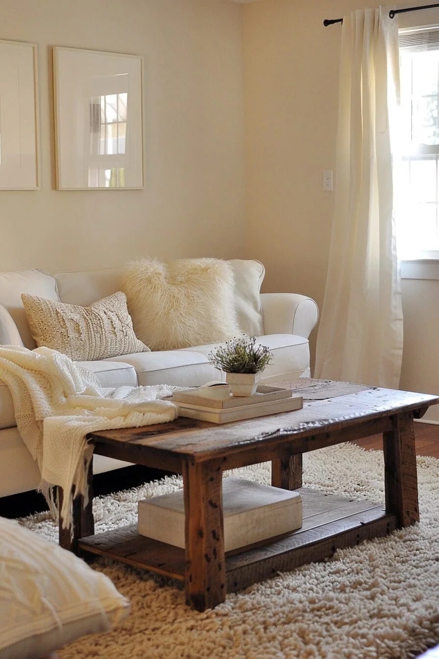 Tan + Texture = Living Room Goals