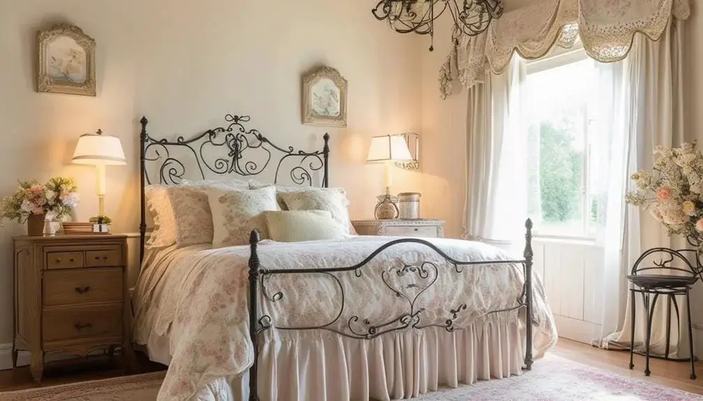 Wrought Iron Whispers: Delicate Details in Headboards and Decor