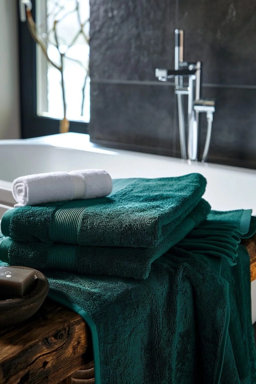 Jade Green Towels