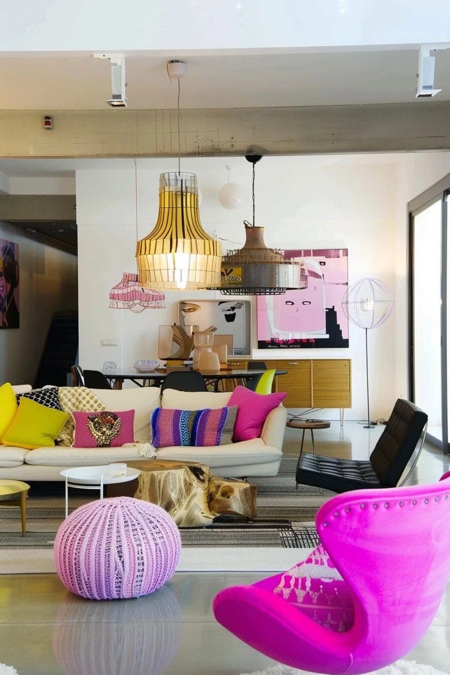 Pink Modern Lighting