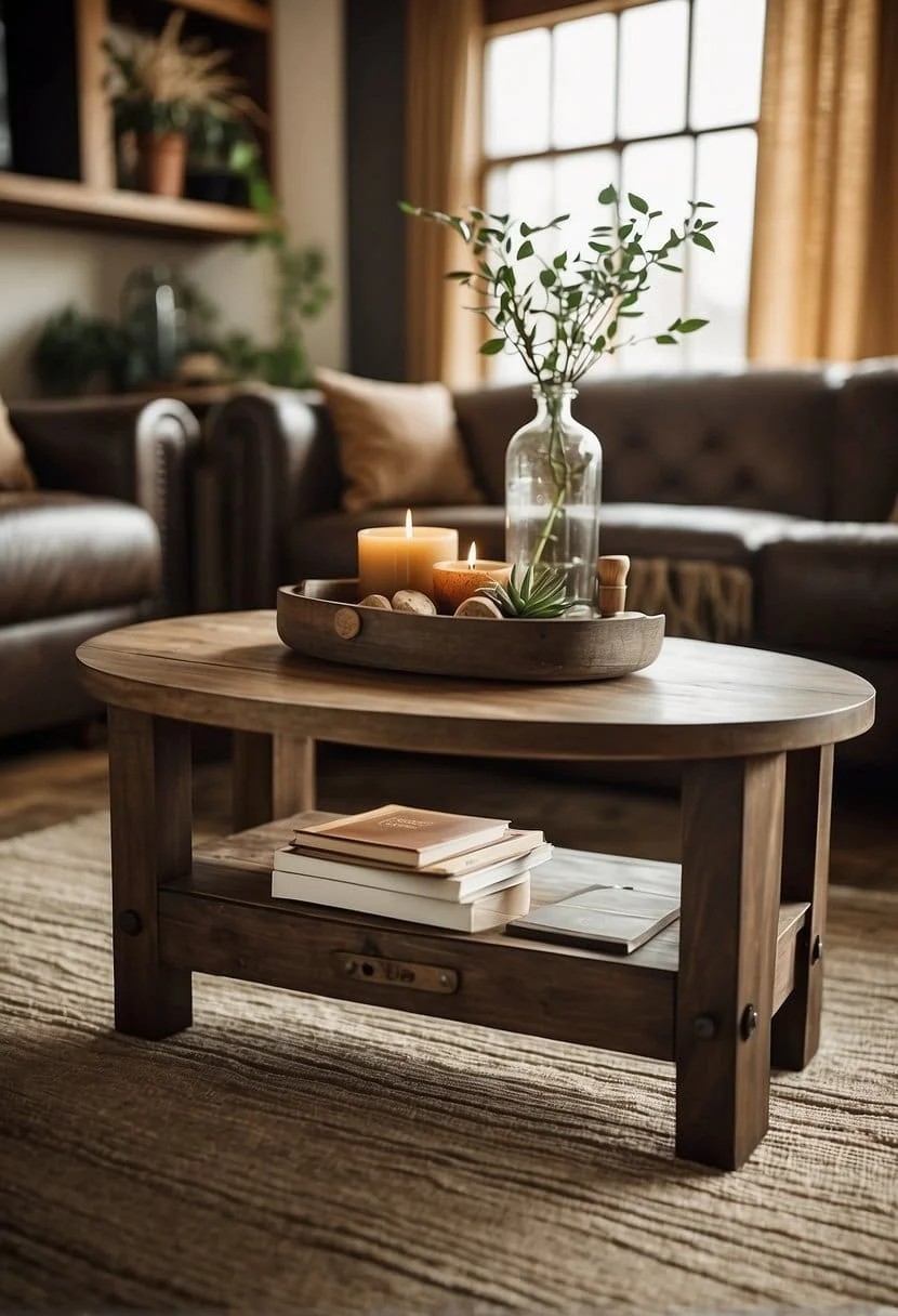 Use a Storage Bench as A Coffee Table for Added Functionality