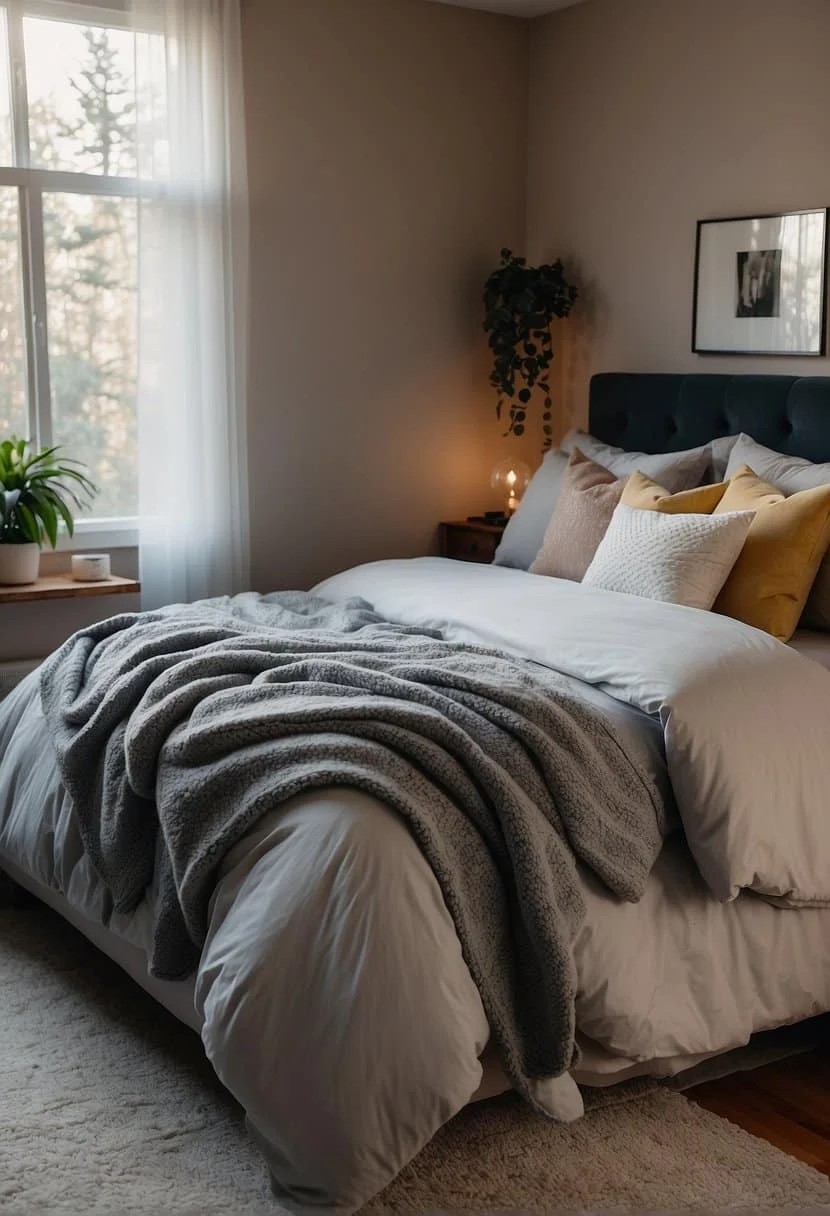 Provide Extra Blankets and Pillows in Your Small Guest Bedroom