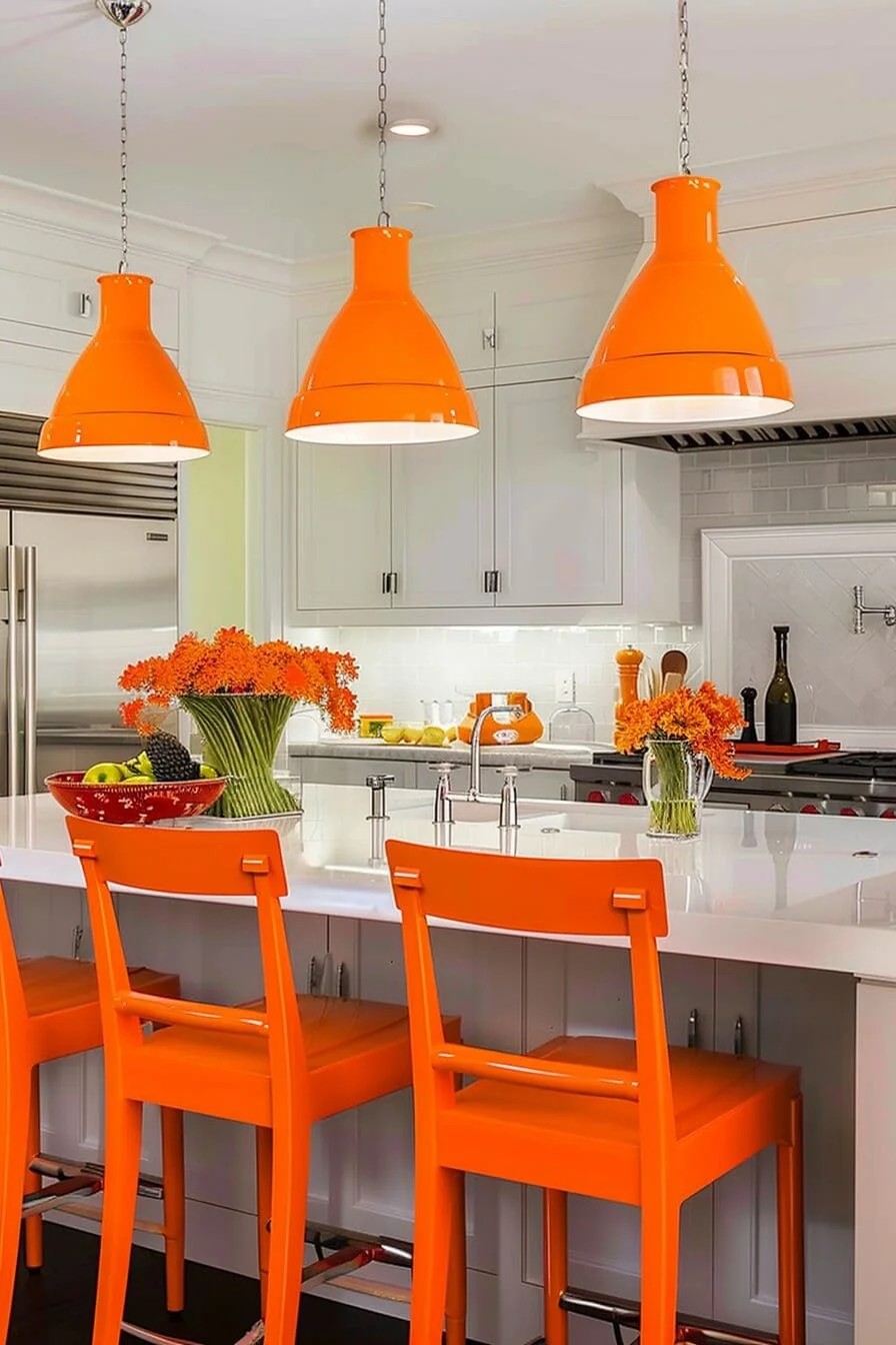 Orange Pendant Lights