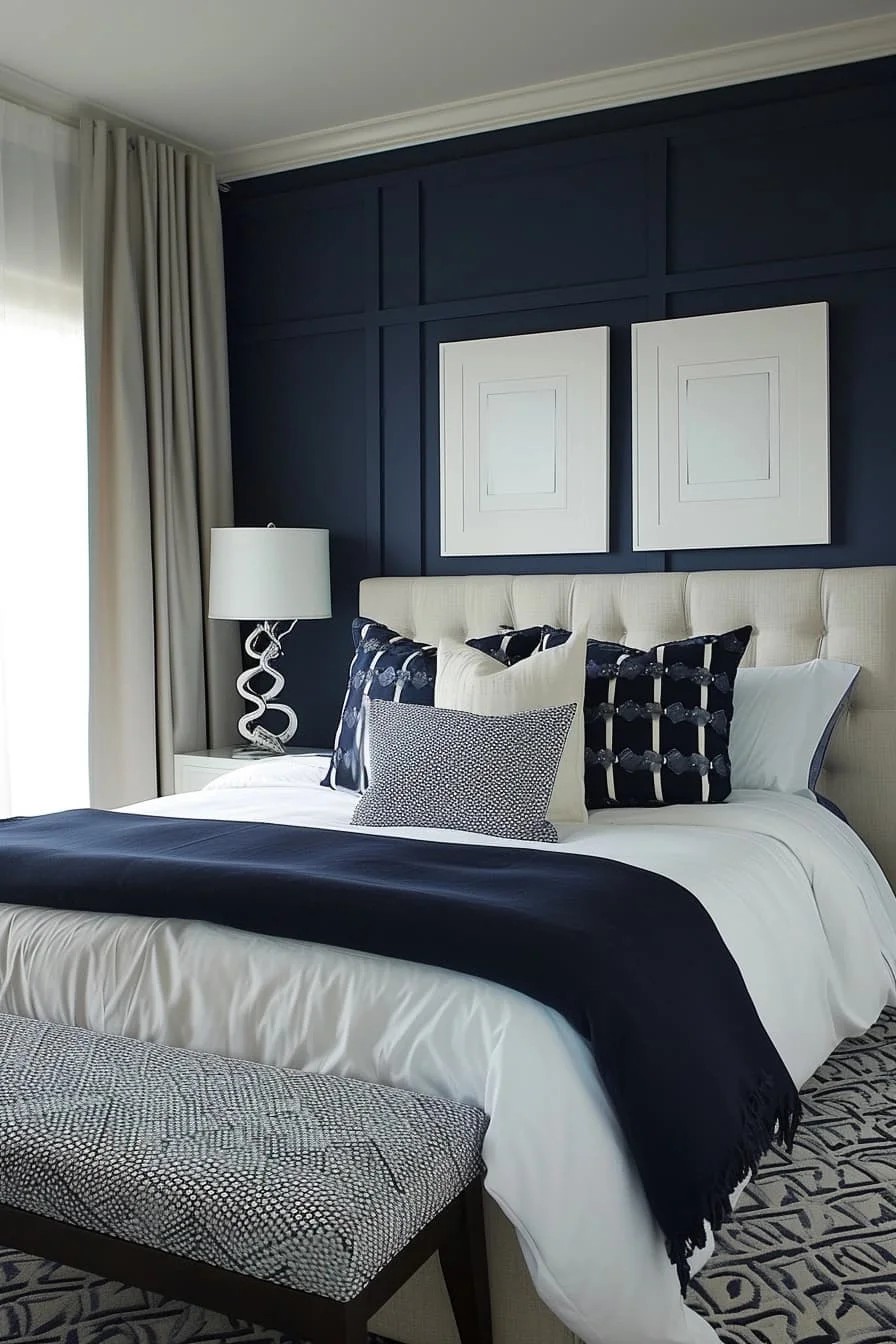 Bold Geometrical Bedroom