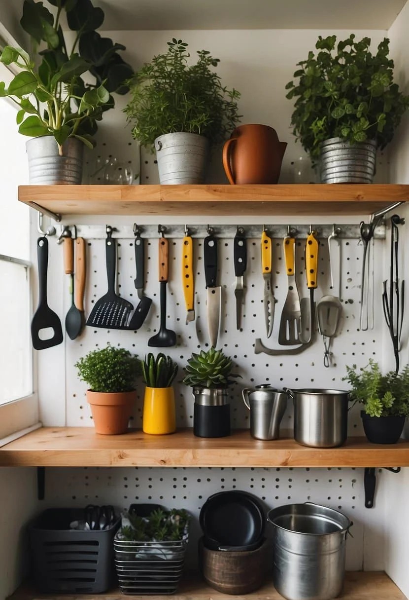 Use Pegboards for Versatile Tiny-House Storage