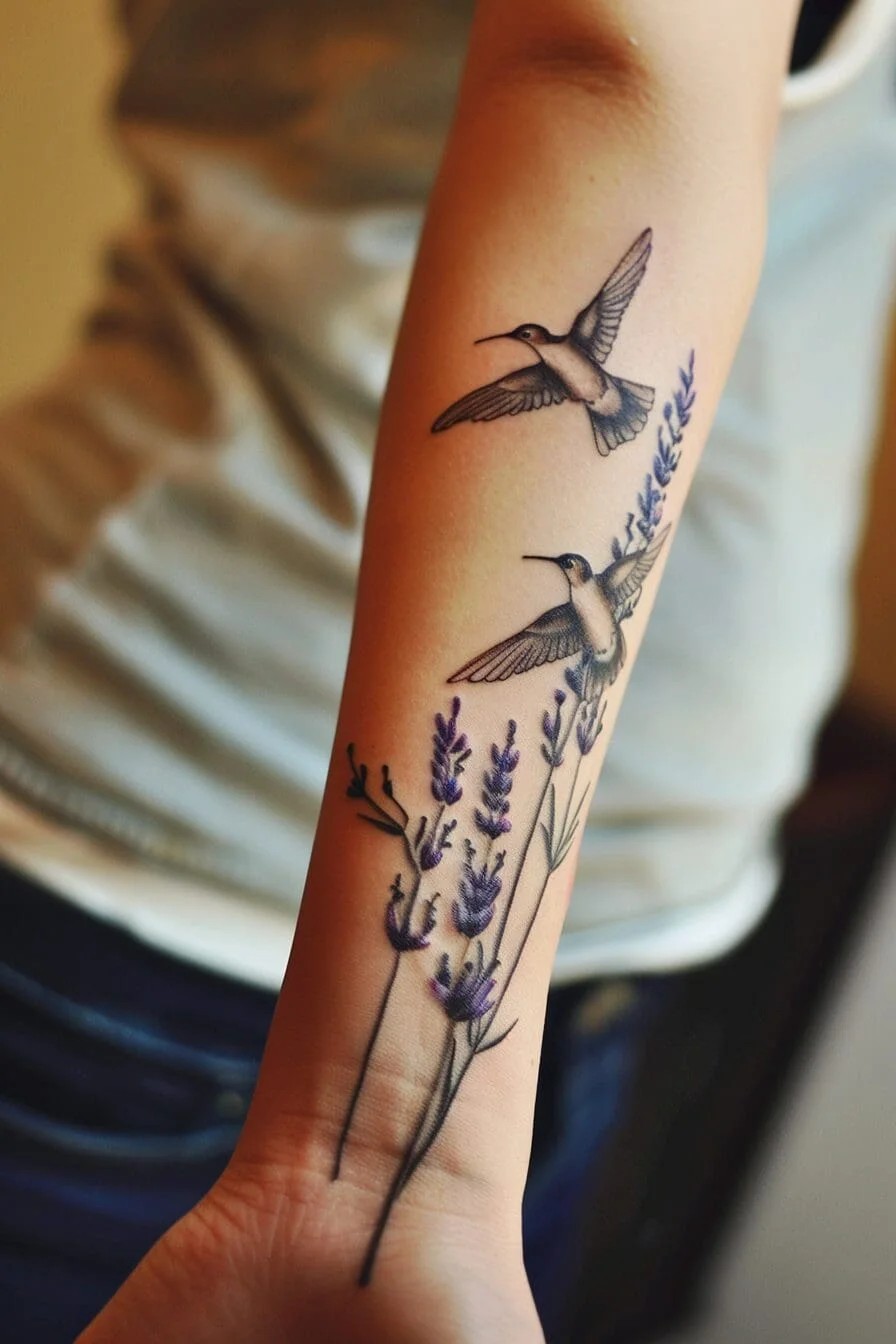 Lavender with Birds or Butterflies