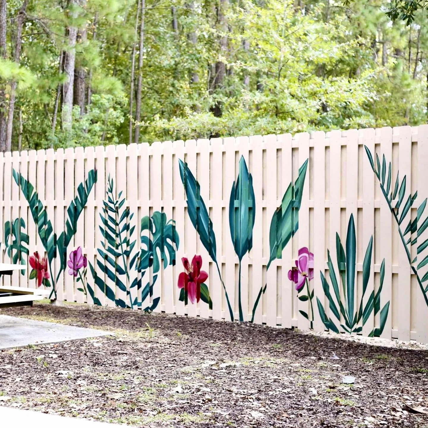 Painted Artwork Fence