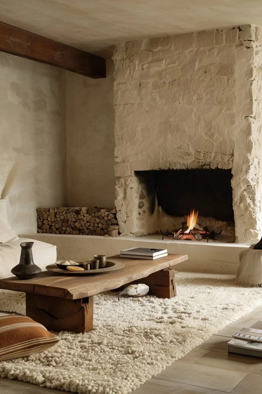 Stone Fireplace Surround