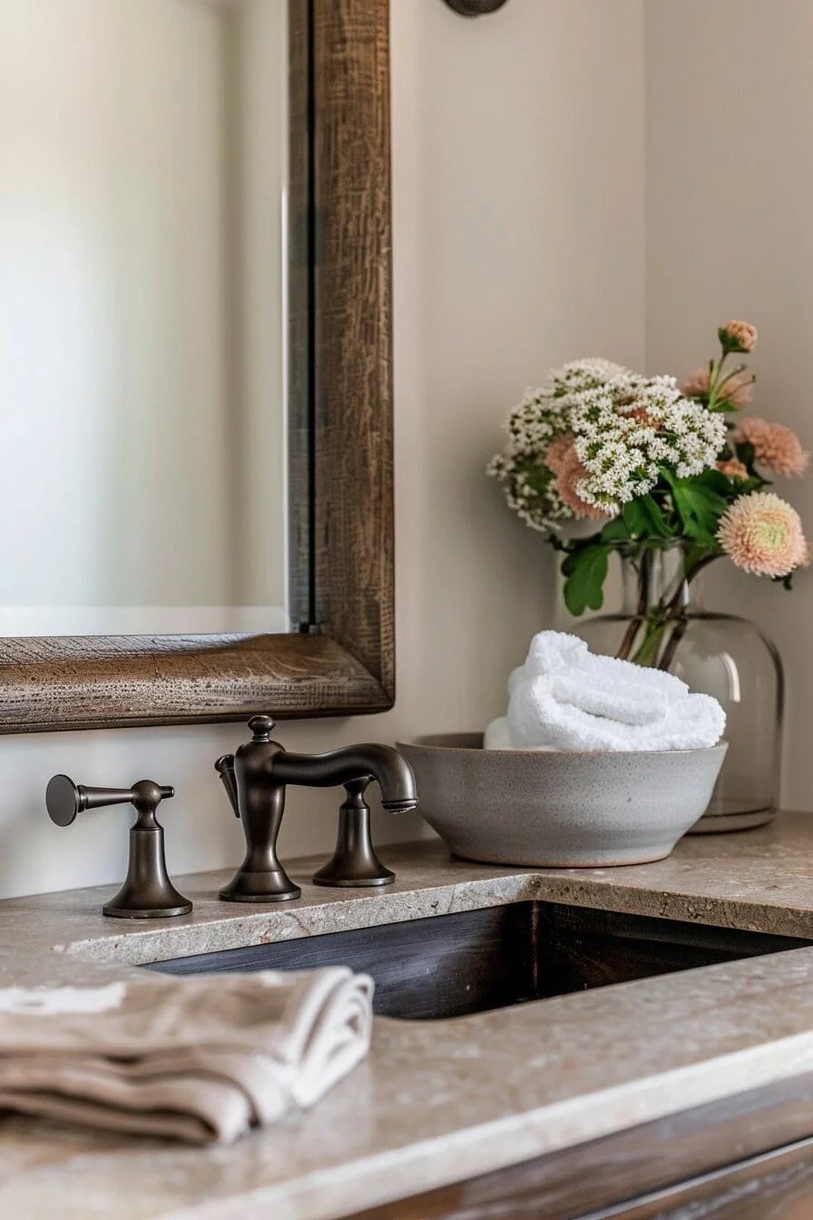 Minimalist Brown Vanity