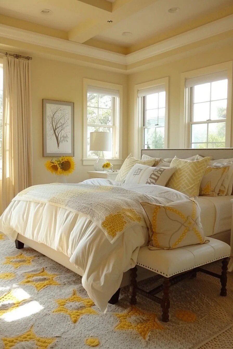 Pops of Sunflower Yellow with Neutrals