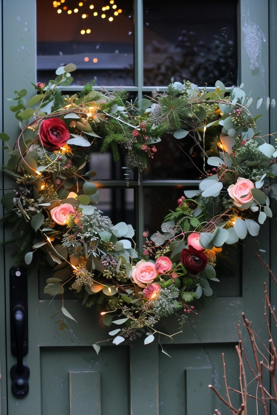 Enchanted Garden Heart Wreath