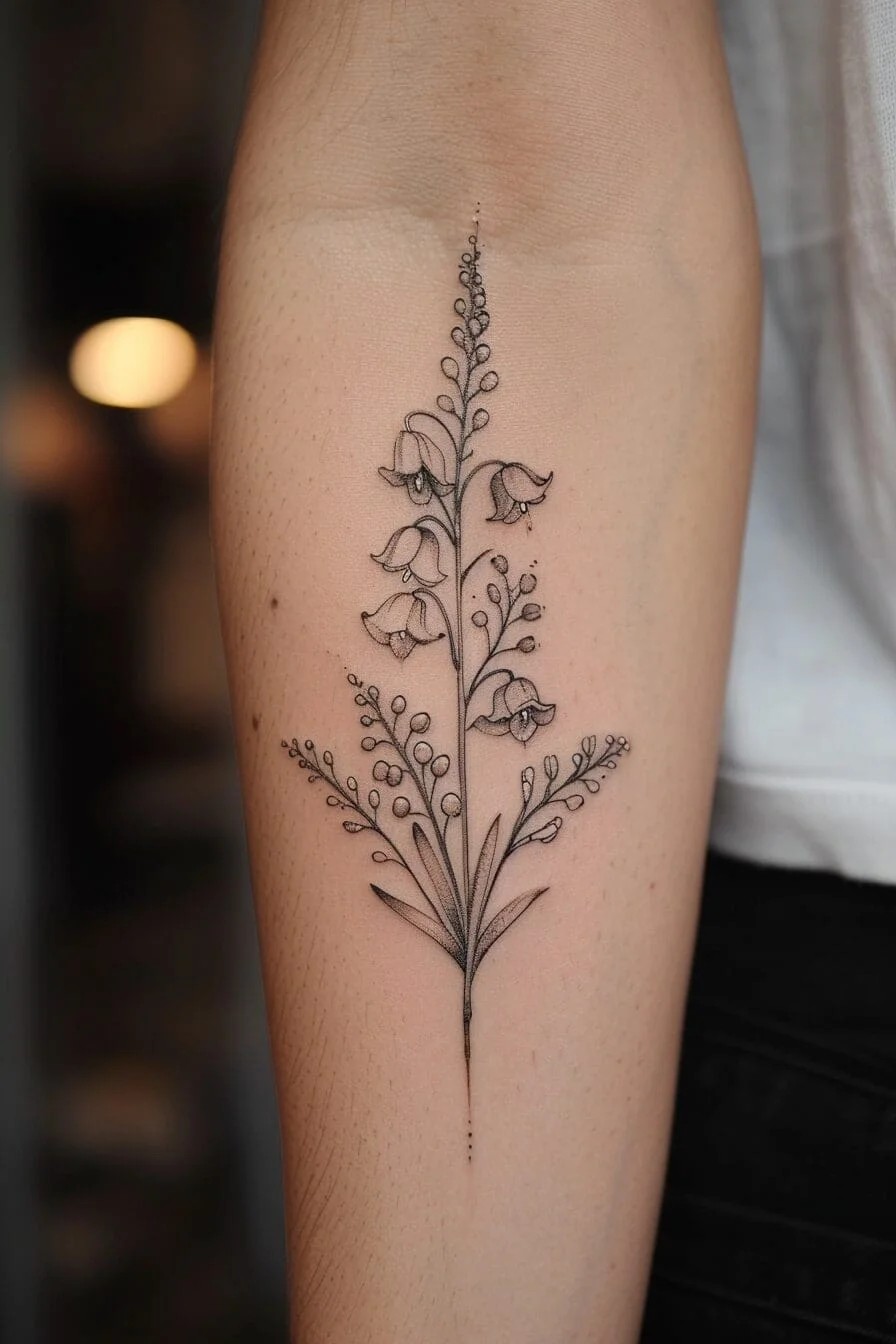 Lily of the Valley Tattoo