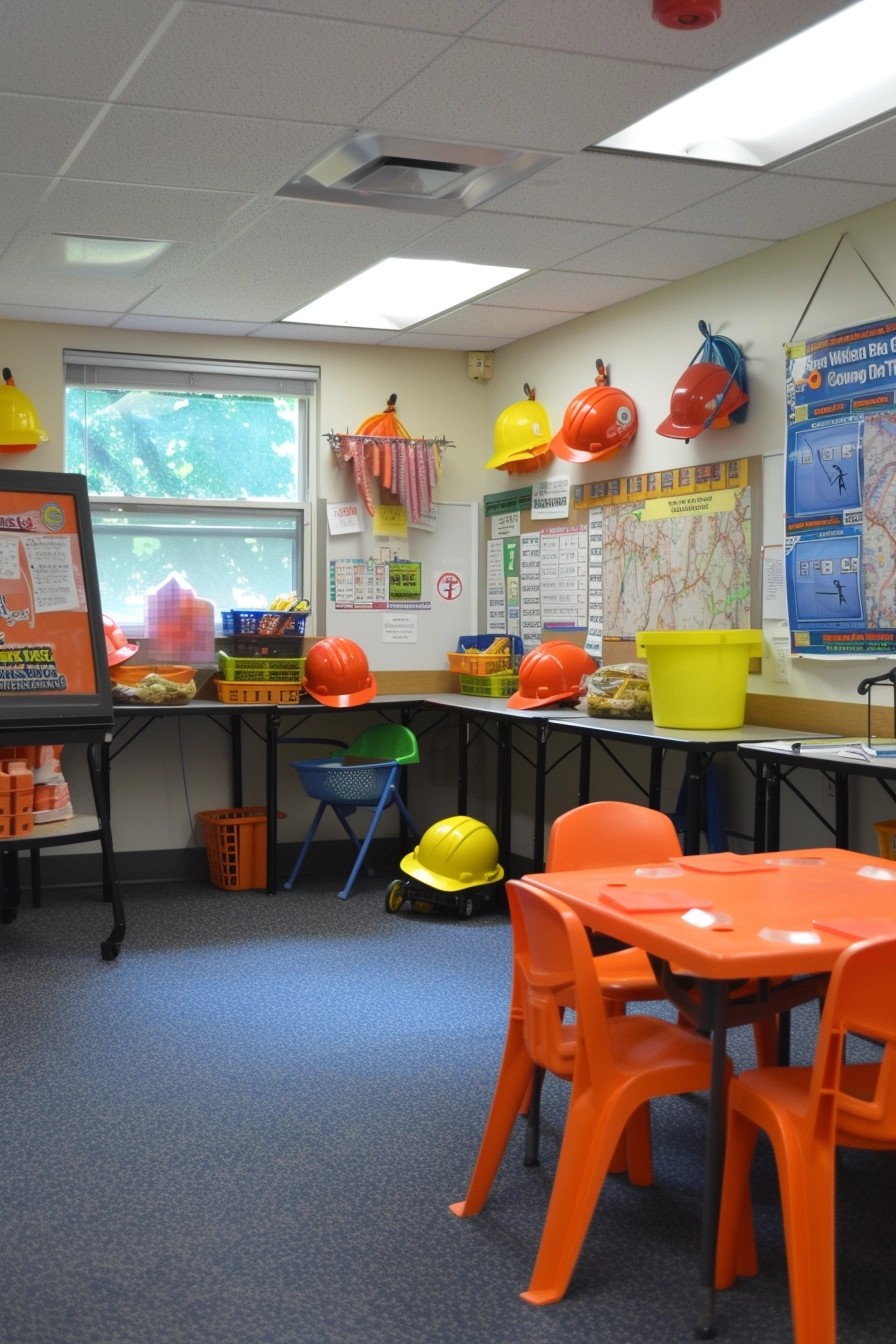 Construction-Themed Elementary Classroom