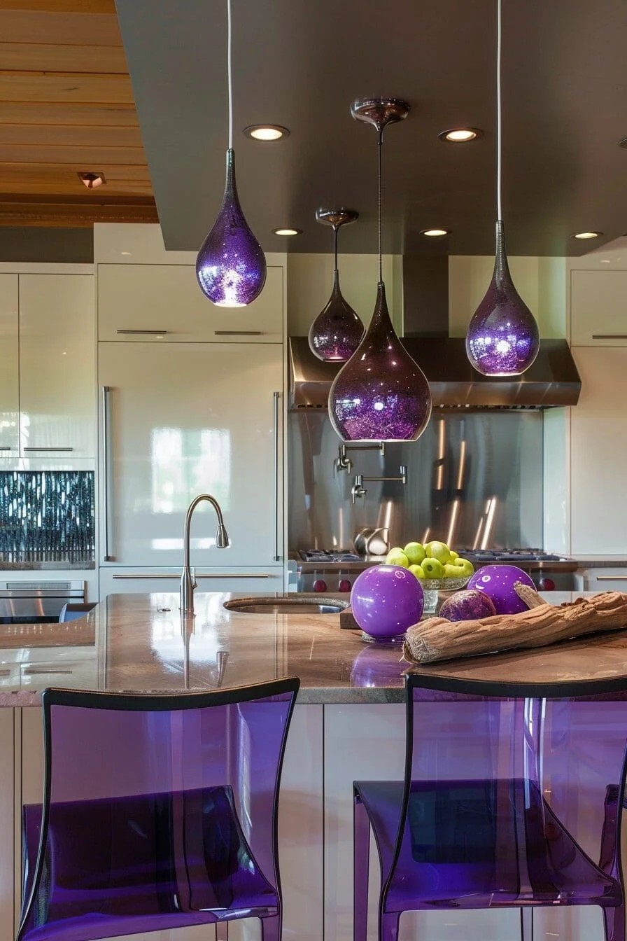 Purple Pendant Lights