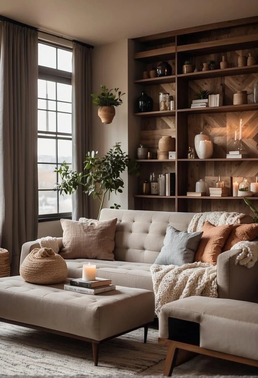 Introduce Texture to Add Depth to Your Small Living Room