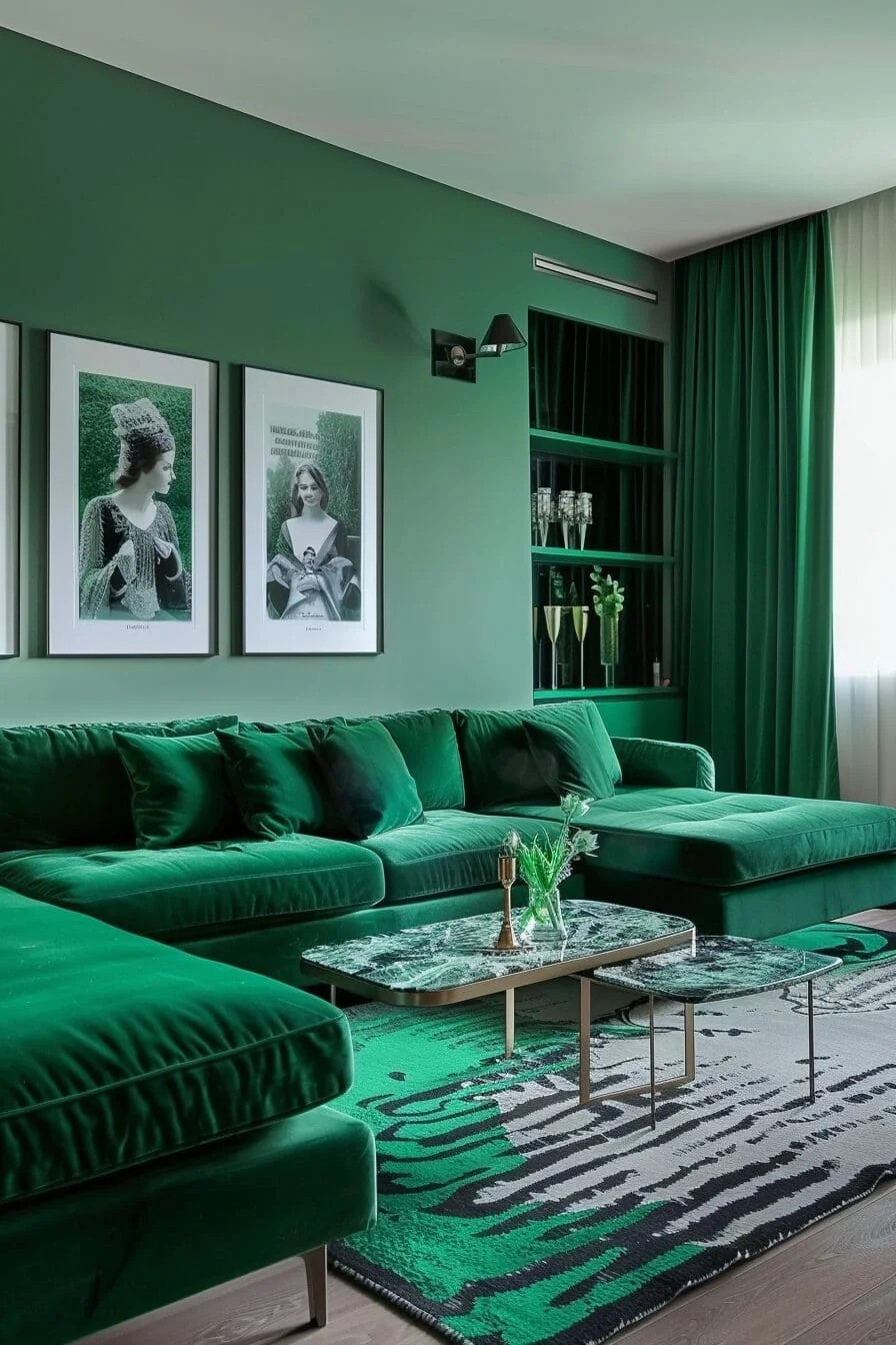 Monochromatic Green Scheme