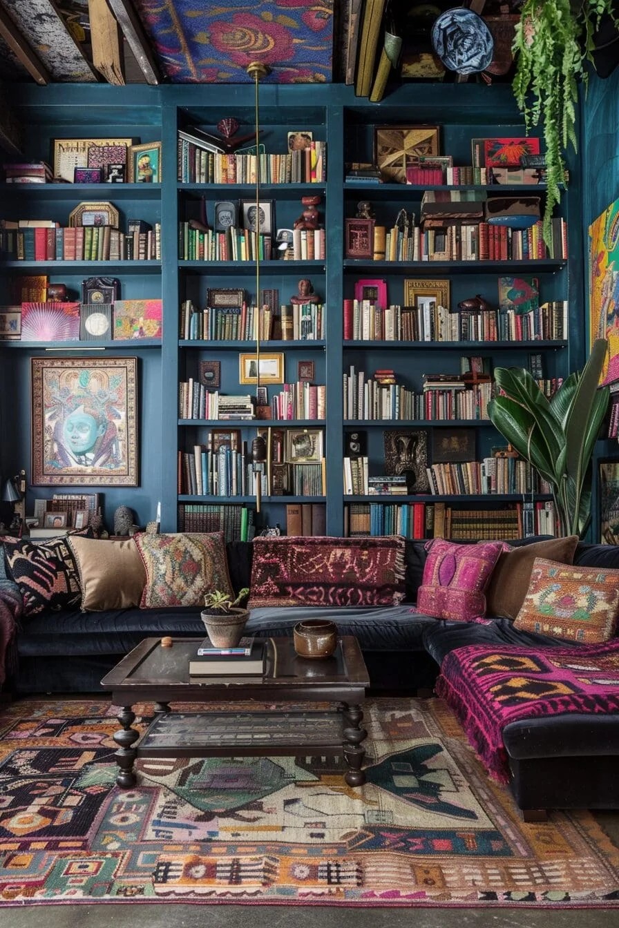 Floor-to-Ceiling Bookshelves