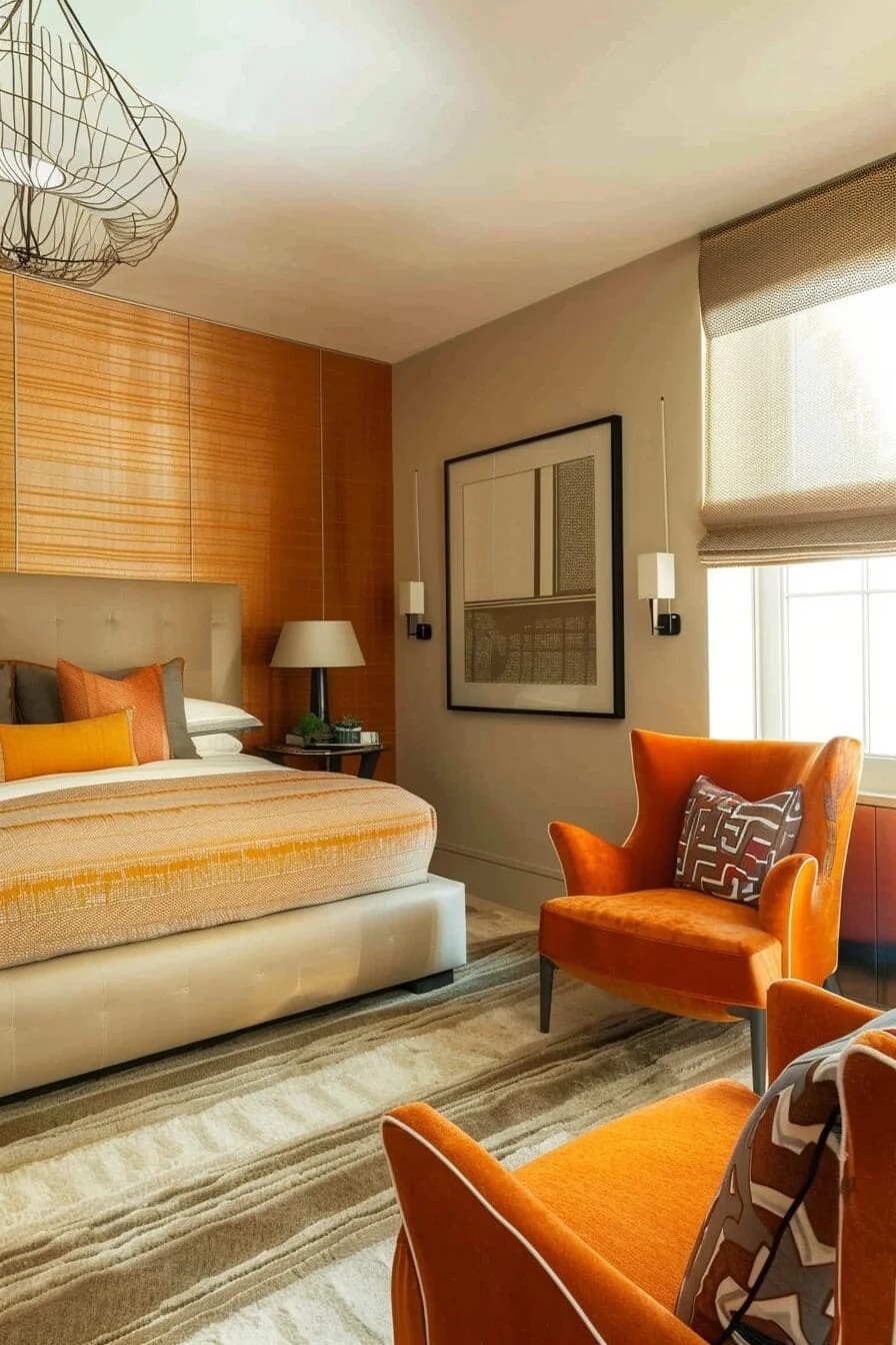 Orange Accent Chairs