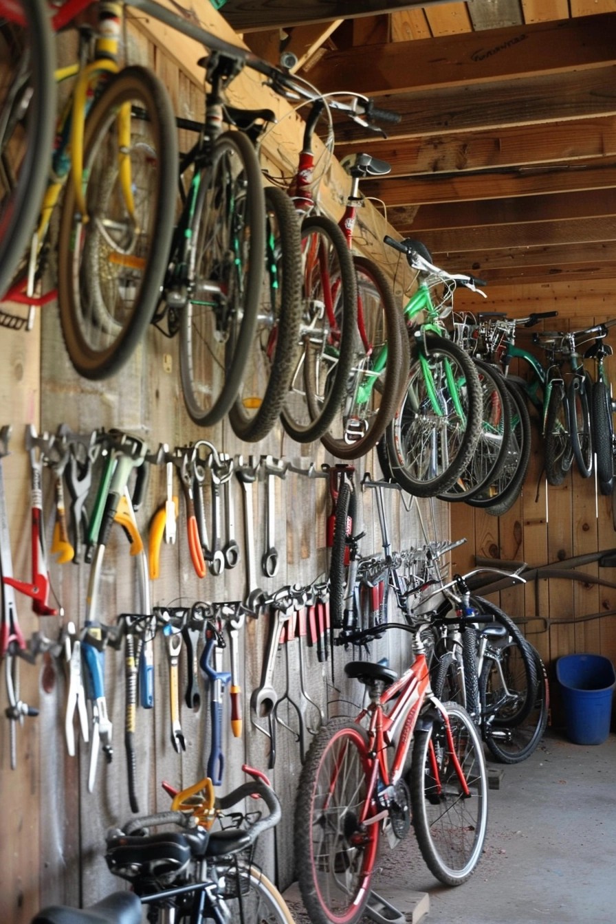 Ceiling Hooks for Bicycles and Large Tools