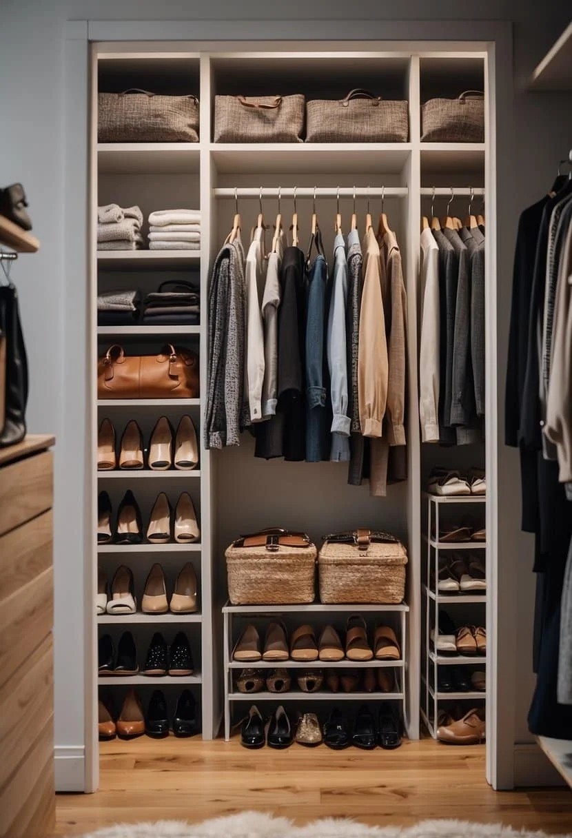 Incorporate A Hanging Closet Organizer