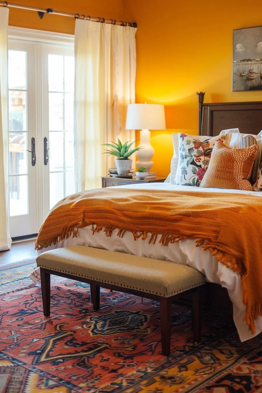 Southwestern Yellow with Terracotta Accents