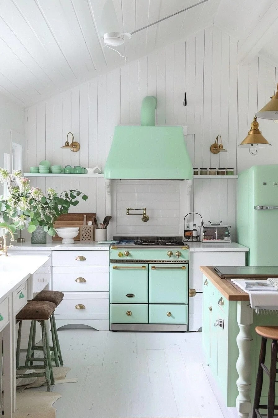 Mint Green Appliances