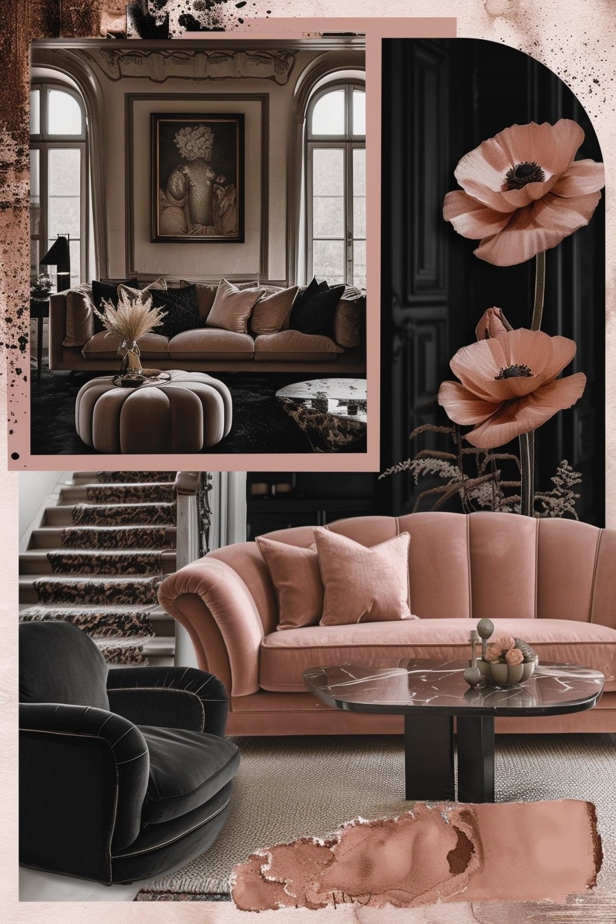 26 Pink and Black Living Room Ideas for a Chic Interior Update