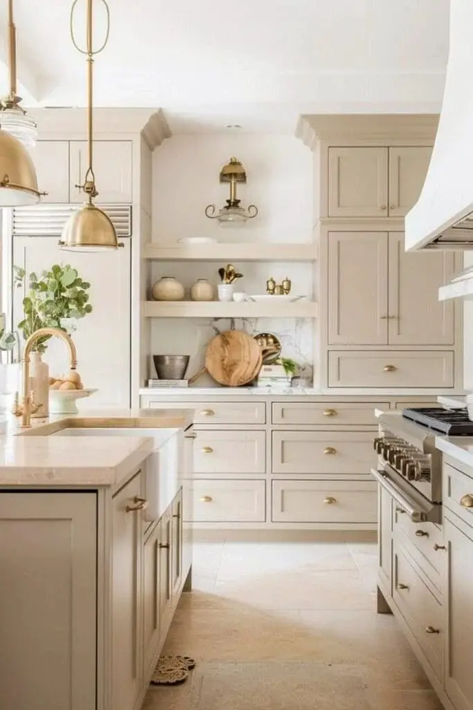 Beige Shaker Cabinets