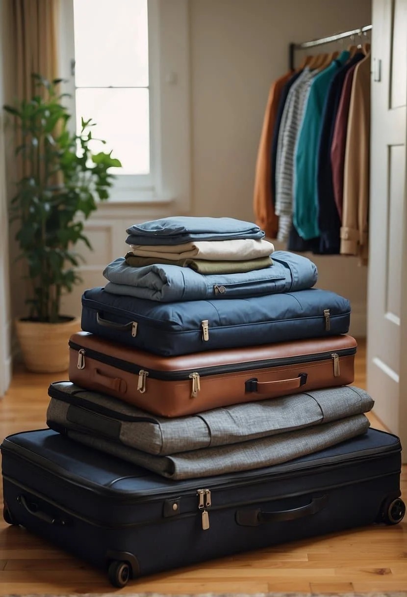 Store Seasonal Clothes in Suitcases