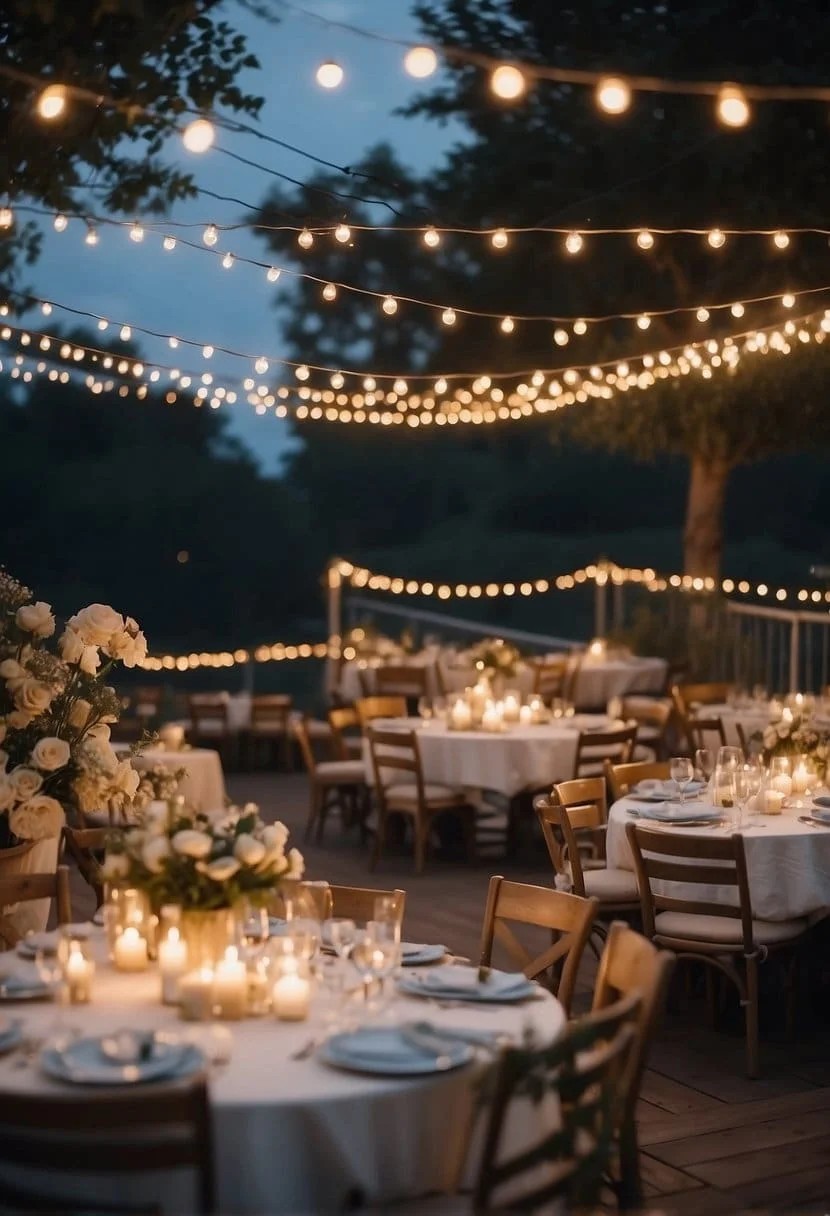 A Summer Wedding with A Stargazing Reception Lounge