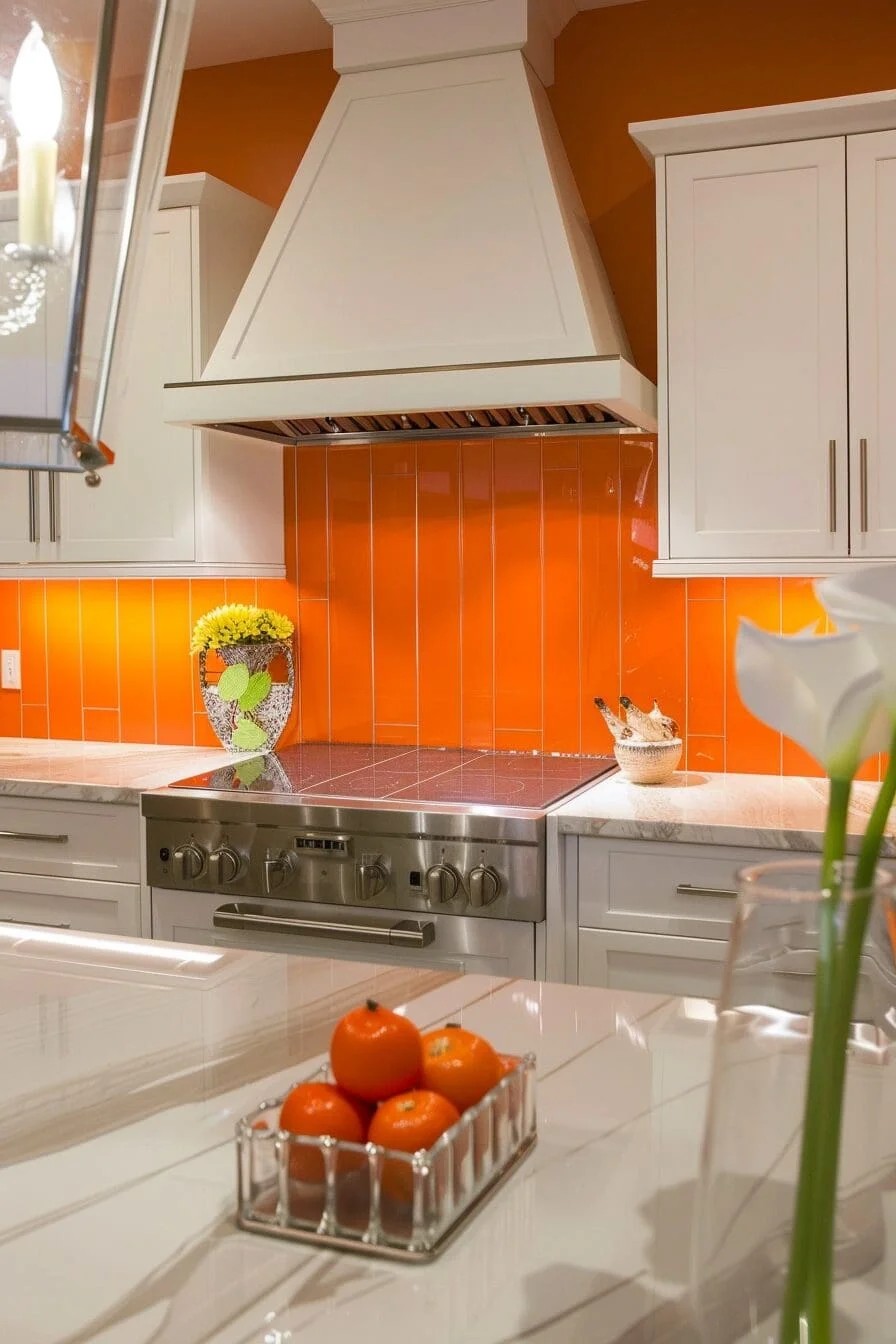 Tangerine Backsplash