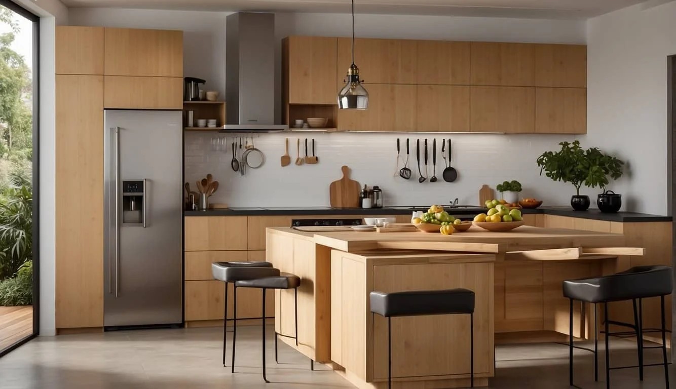 Eco-Friendly Bamboo Kitchen Islands