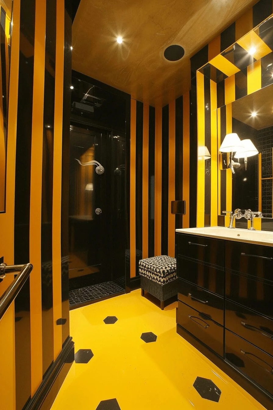 Bumblebee Stripes on Walls