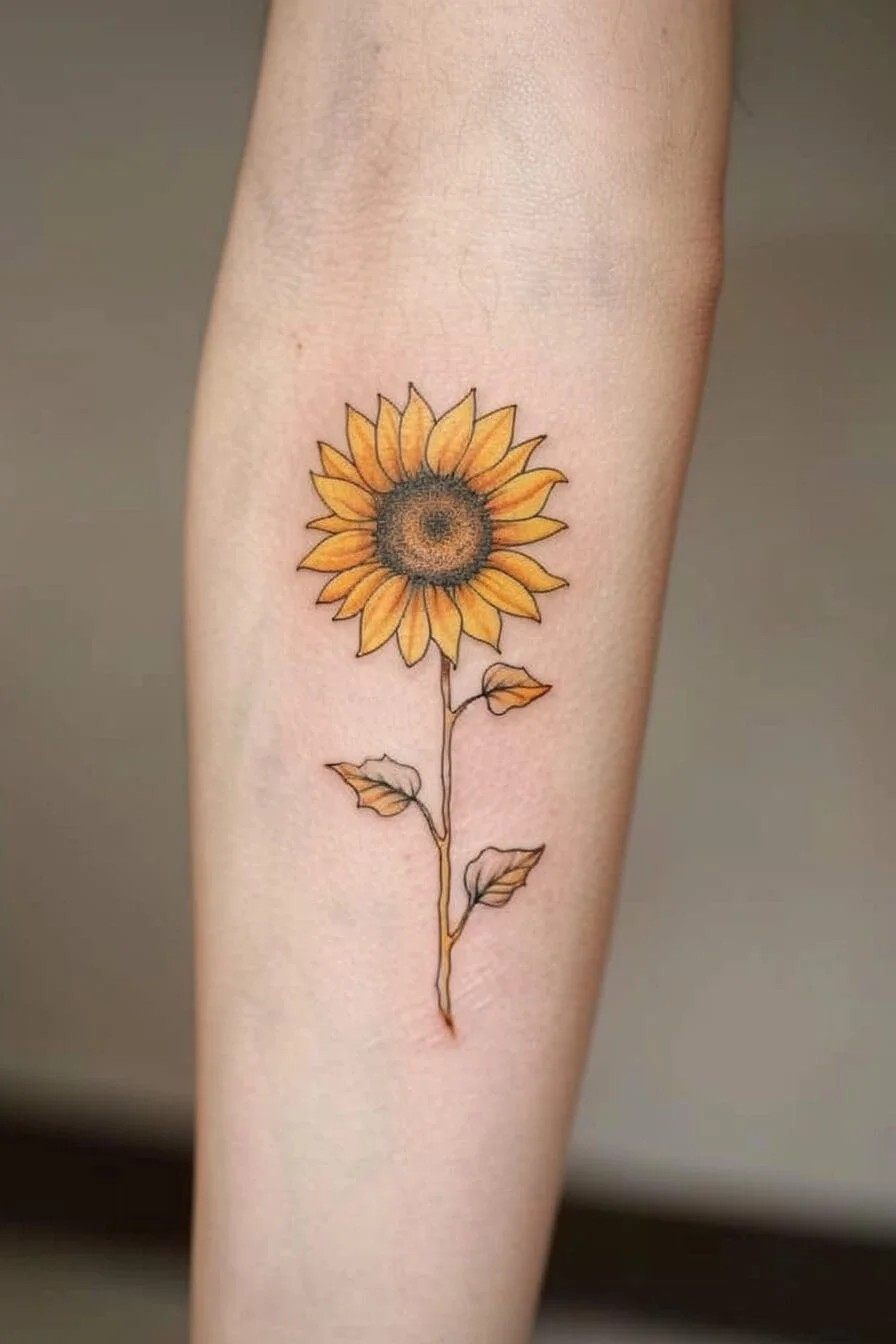 Sunflower Tattoo