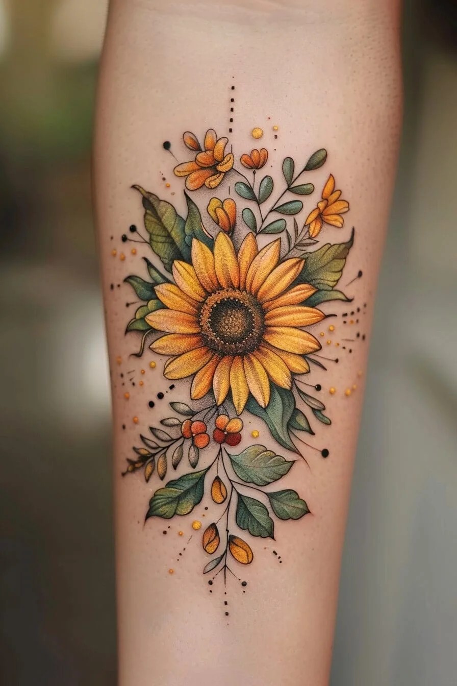 Sunflower Tattoo