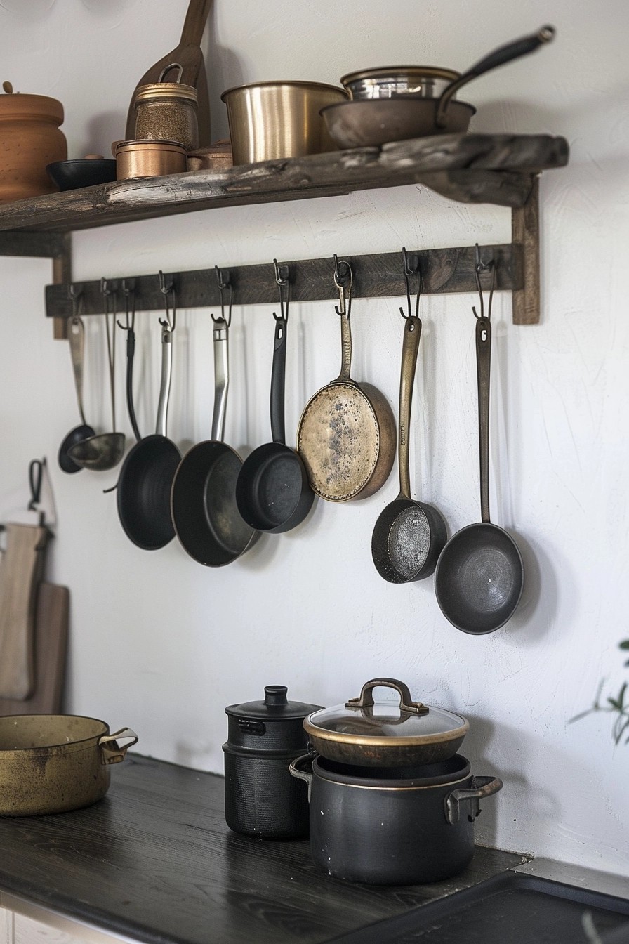 Wall-Mounted Racks for Pots and Pans