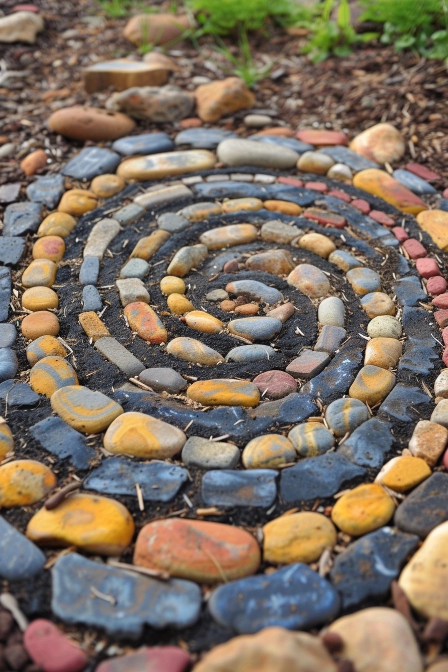 Create a Whimsical Pebble Labyrinth for Kids