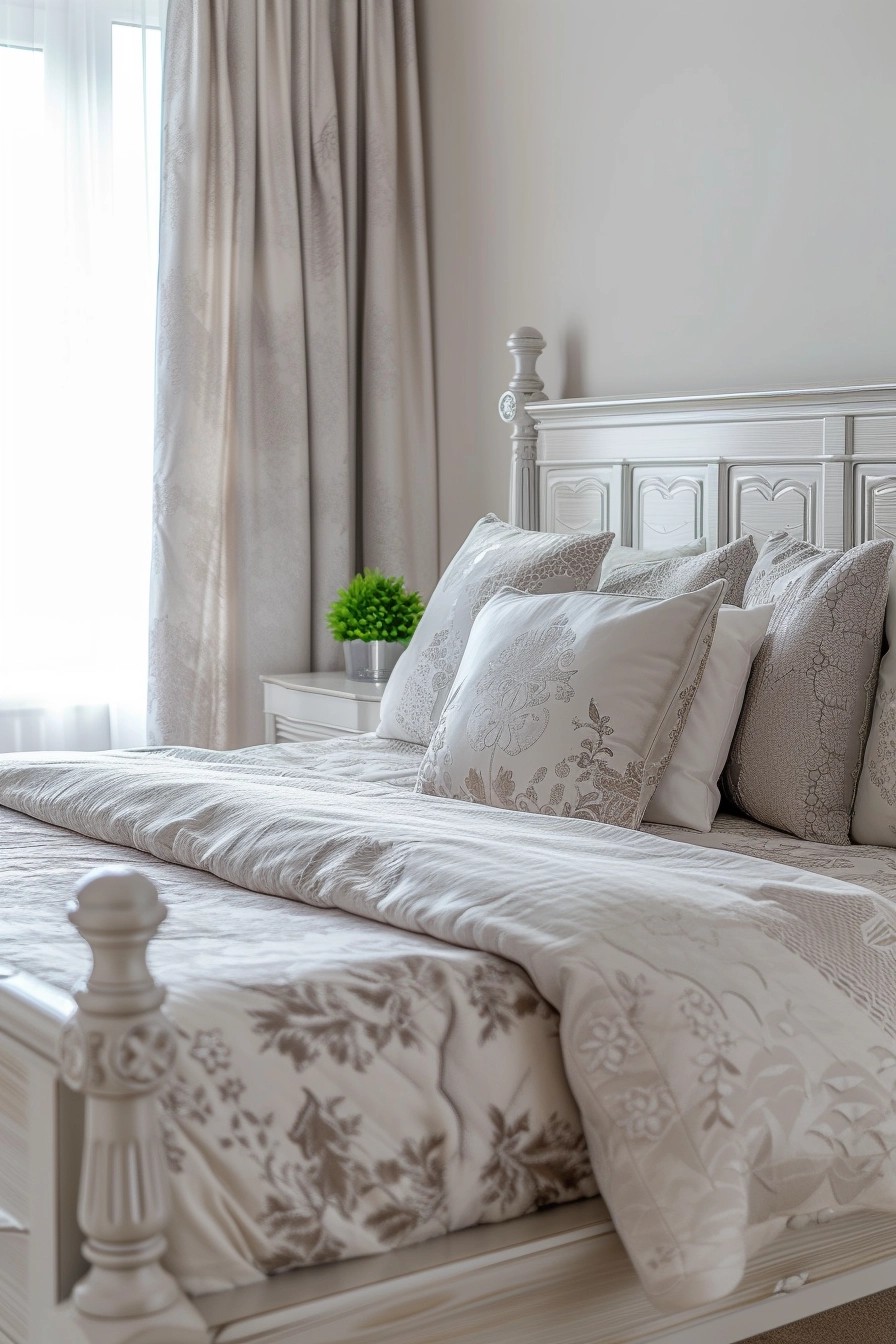 Invest in a White and Silver Bed