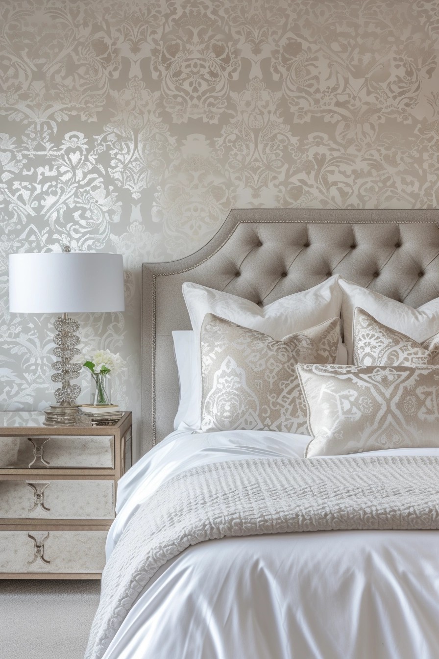 Use a Wallpaper with White and Silver Accents