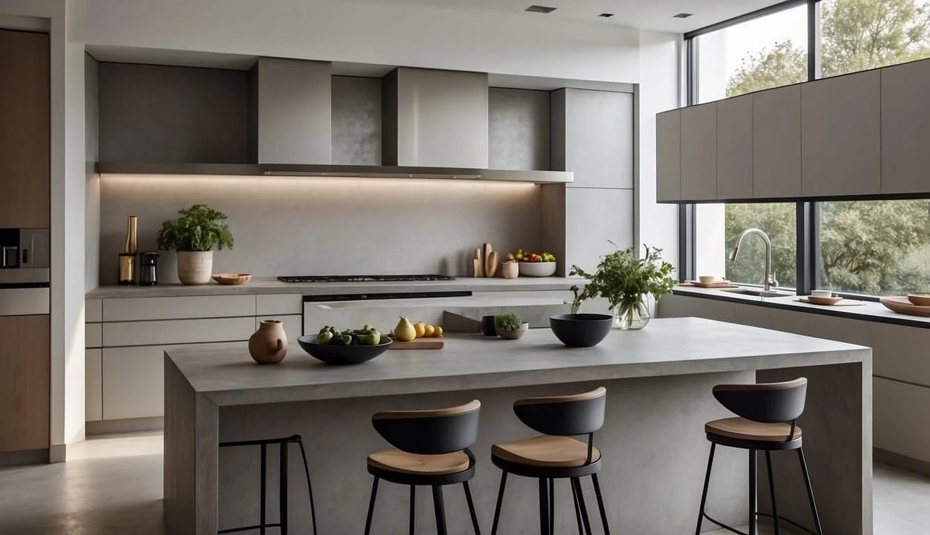 Contemporary Concrete Kitchen Islands