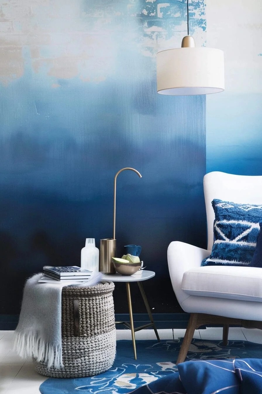 Blue Ombre Walls