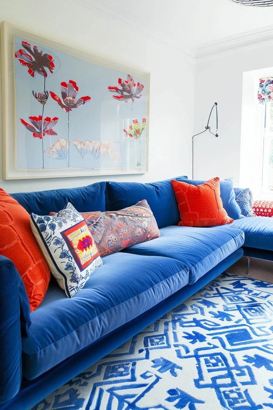 Blue Sofa Statement