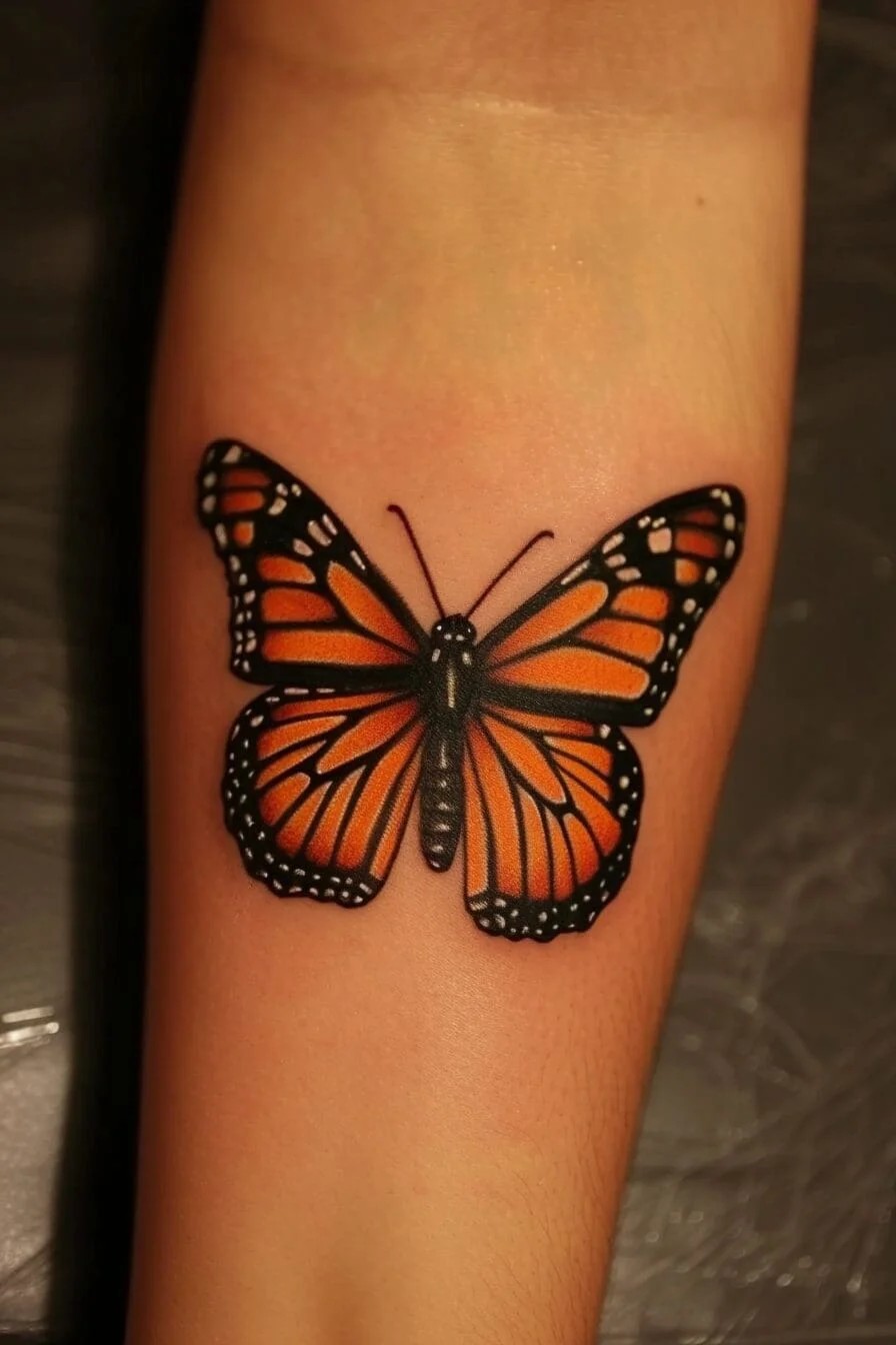 Monarch Butterfly: Symbolizes transformation, hope, and resilience