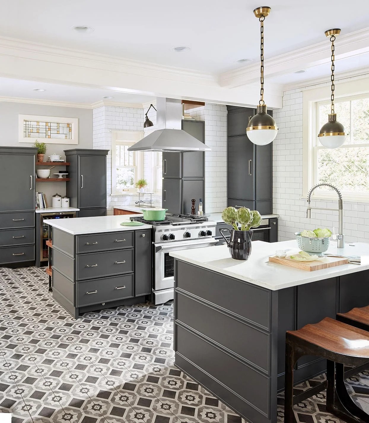 Opt for Gray Patterned Flooring