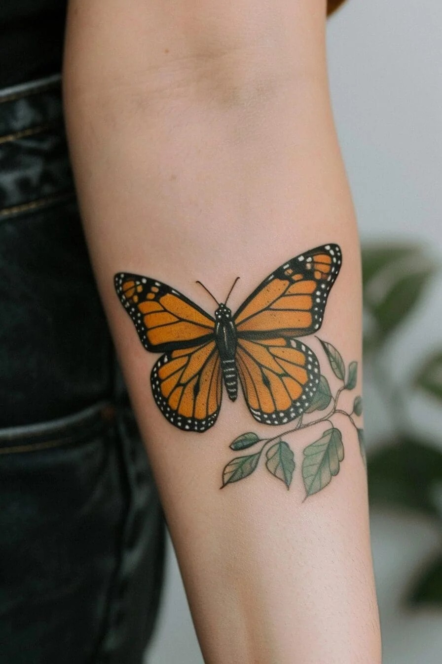 Monarch Butterfly: Symbolizes transformation, hope, and resilience