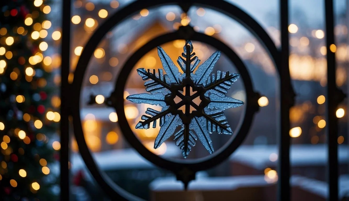 Snowflake Patterned Window Clings