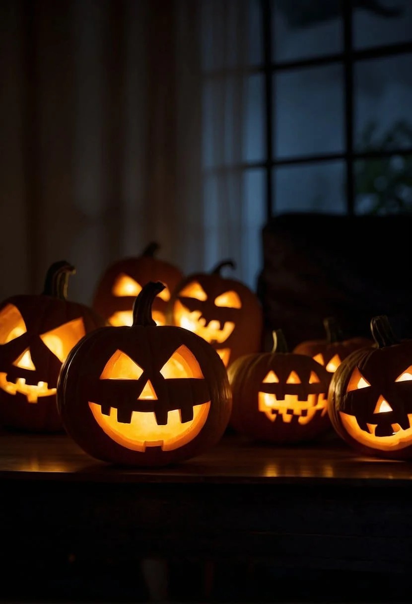 Glowing Jack-O’-Lanterns