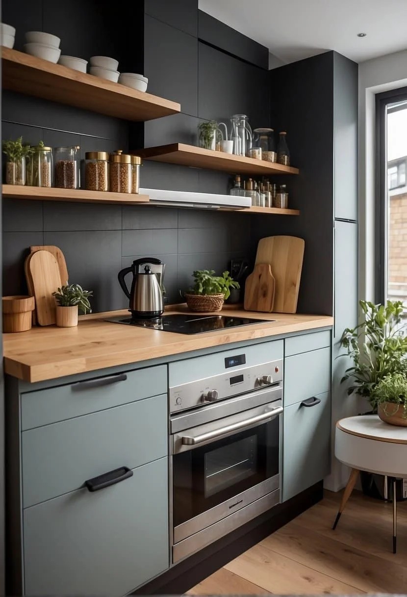 Incorporate Pull-Out Pantries In Your Small Galley Kitchen Design